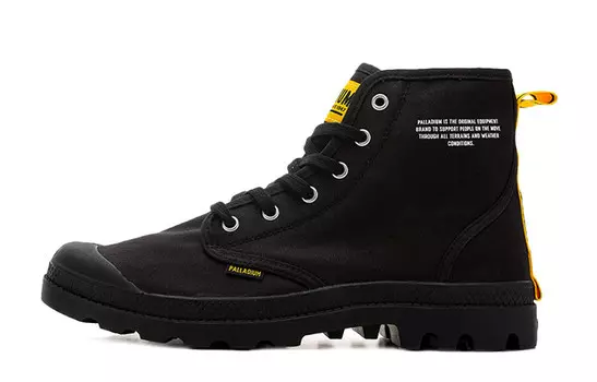 Pampa Canvas Shoes Unisex High-top Black Palladium