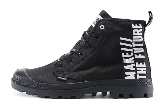 Pampa Canvas Shoes Unisex High-top Black Palladium