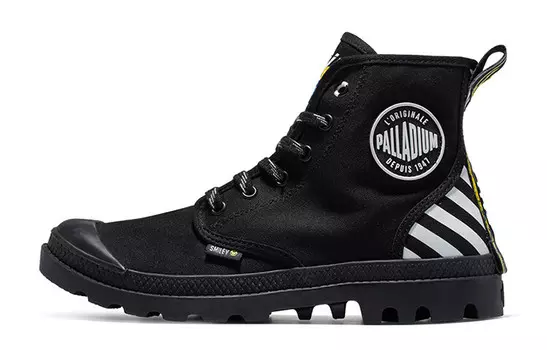 Pampa Canvas Shoes Unisex High-top Black Palladium