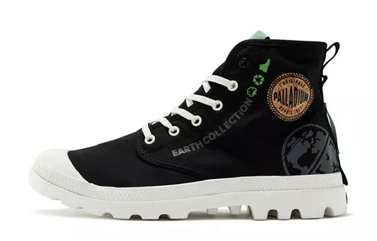 Pampa Canvas Shoes Unisex High-top Black/white Palladium