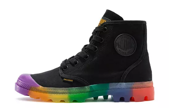 Pampa Canvas Shoes Unisex High-top Black/color Palladium