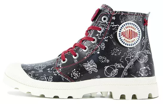 Pampa Canvas Shoes Unisex High-top Black Palladium