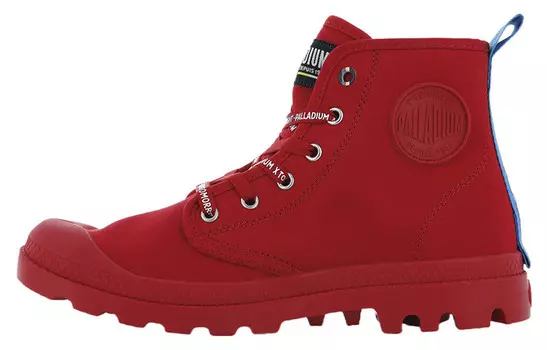 Pampa Canvas Shoes Unisex High-top Red Palladium
