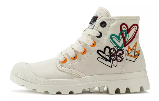 Pampa Canvas Shoes Unisex High-top Soft Белый/зеленый/красный/черный/желтый Palladium