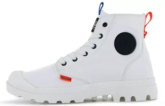 Pampa Canvas Shoes Unisex High-top White Palladium