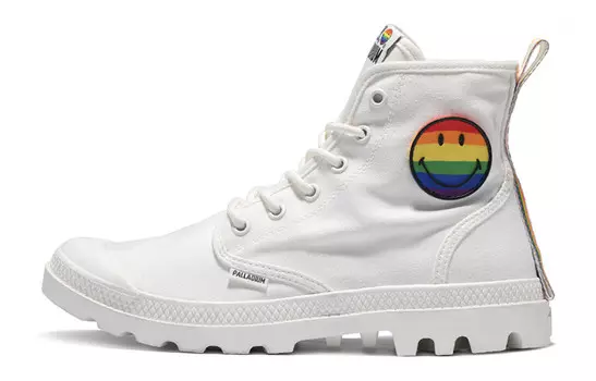 Pampa Canvas Shoes Unisex High-top White Palladium