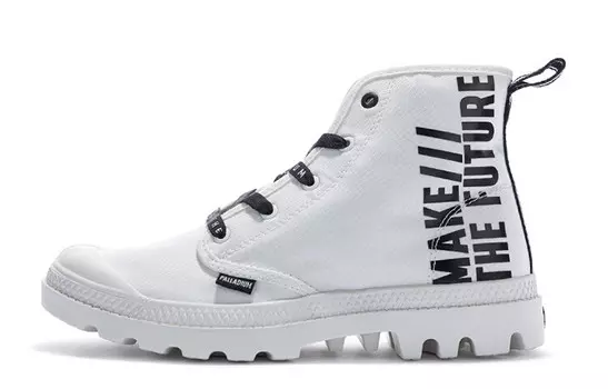 Pampa Canvas Shoes Unisex High-top White Palladium