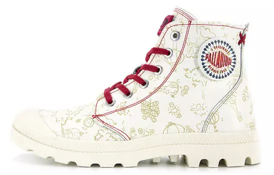 Pampa Canvas Shoes Unisex High-top White Palladium
