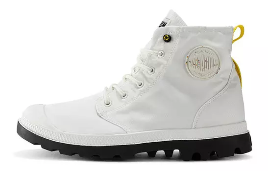 Pampa Canvas Shoes Unisex High-top White/Black Palladium