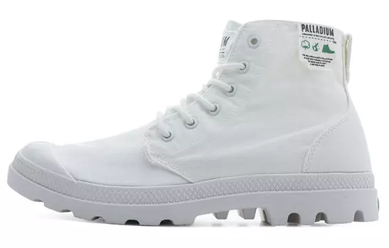Pampa Canvas Shoes Unisex High-top White Palladium
