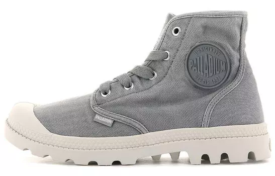 Pampa Canvas Shoes Women's High-top Серый/белый Palladium