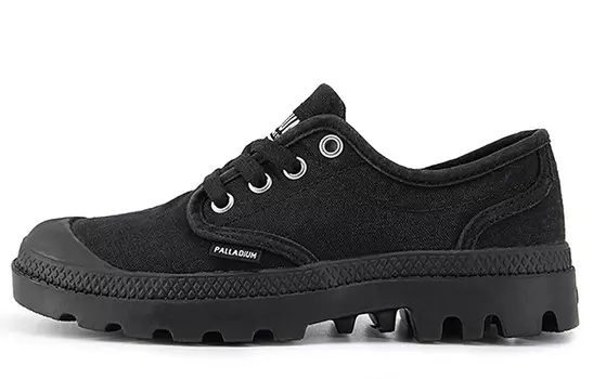 Pampa Canvas Shoes Women's Low-top Black Palladium