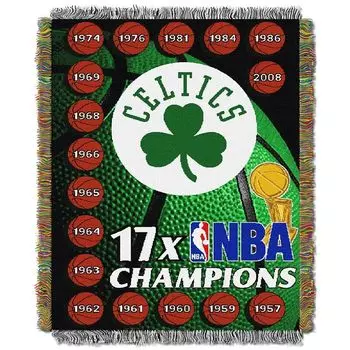 Памятный тканый плед TheNorthwest Boston Celtics размером 48 x 60 дюймов