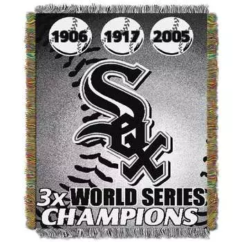 Памятный тканый плед TheNorthwest Chicago White Sox размером 48 x 60 дюймов