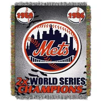 Памятный тканый плед TheNorthwest New York Mets размером 48 x 60 дюймов