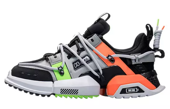 Pan Gu Lifestyle Shoes Men Low-Top, мужские кроссовки, Серый/Зеленый/Черный Lining