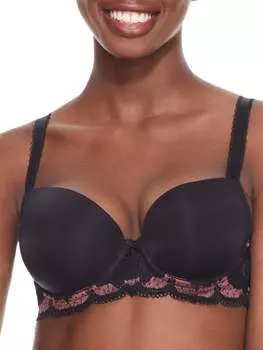 Panache Женская футболка-бюстгальтер Clara Sweetheart, цвет fig / black