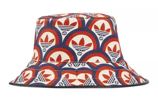 Панама Adidas x Gucci, синий / красный