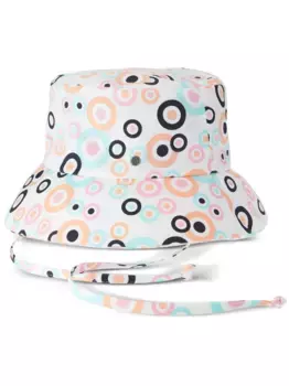 Панама Angele с графичным принтом Maison Michel, белый