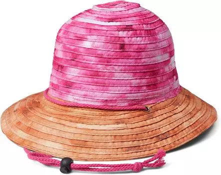 Панама Badgley Mischka Woven Bucket Hat with Adjustable Drawcord, цвет Pink/Orange Tie-Dye