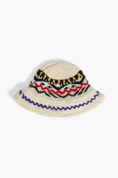 Панама Galvin жаккардовой вязки из смесовой шерсти ISABEL MARANT, экру