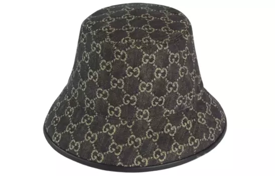 Панама Gucci 2000s, черный / коричневый