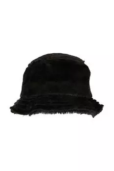 Панама из искусственного меха Flexfit, черный