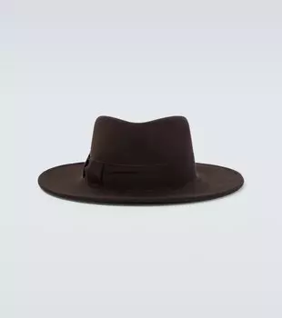 Панама из шерстяного фетра Borsalino, коричневый