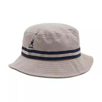 Панама Kangol BucketStripe Lahinch, серый