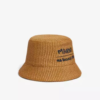 Панама Marni x No Vacancy Inn из смесового хлопка Marni, цвет caramel