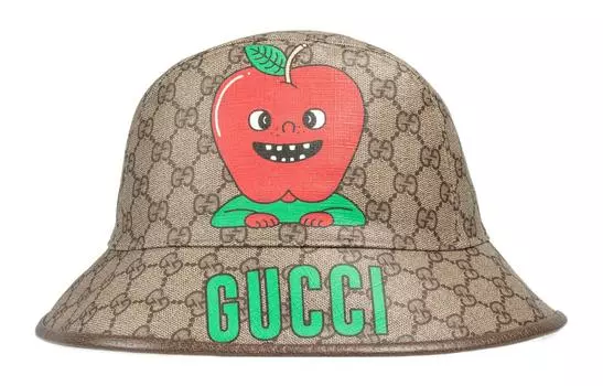 Панама мужская Gucci с принтом, коричневый