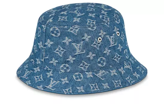 Панама мужская Louis Vuitton с логотипом, синий