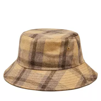 Панама New Era CheckBucket Newera, коричневый