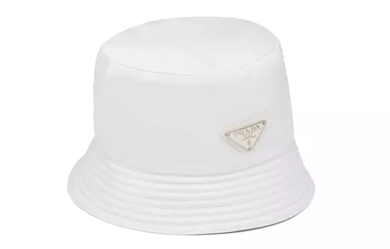 Панама Prada Triangle-logo, белый