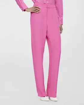 Панама прямые брюки из вискозы CALLAS Milano, цвет Pink