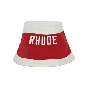 Панама Rhude East Hampton Bucket Hat, цвет Red/Cream
