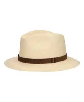 Панама ручной работы со средними полями. Borsalino, белый