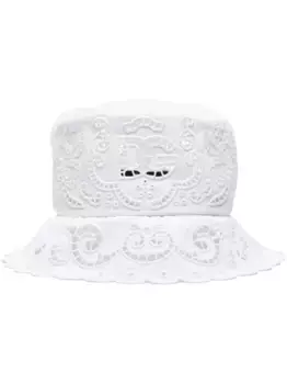Панама с английской вышивкой DOLCE & GABBANA, белый