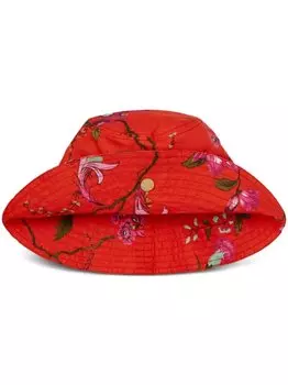 Панама с цветочным принтом Erdem, красный