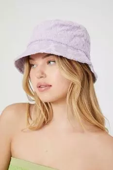 Панама с фактурным цветочным принтом Forever 21, лавандовый