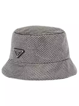 Панама с кристаллами Prada, черный