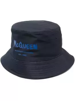 Панама с логотипом Alexander McQueen, синий