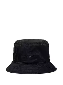Панама с логотипом Emporio Armani, черный