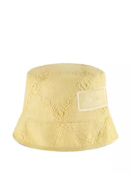 Панама с логотипом и жаккардом Elisabetta Franchi, желтый