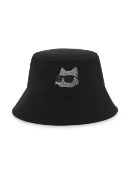 Панама с логотипом KARL LAGERFELD KIDS, черный