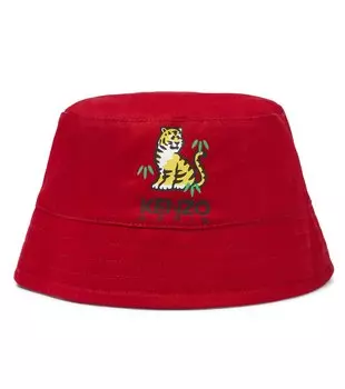 Панама с логотипом Kenzo Kids, красный