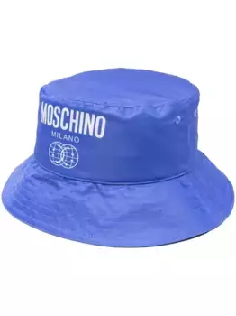 Панама с логотипом Moschino, синий