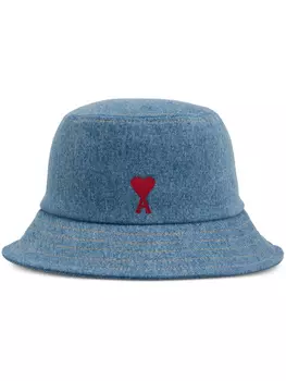 Панама с монограммой Ami de Coeur AMI Paris, синий