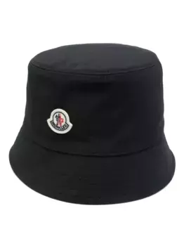 Панама с нашивкой-логотипом MONCLER, черный