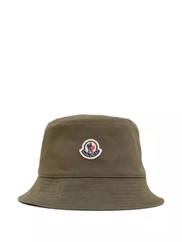 Панама с нашивкой-логотипом Moncler, зеленый